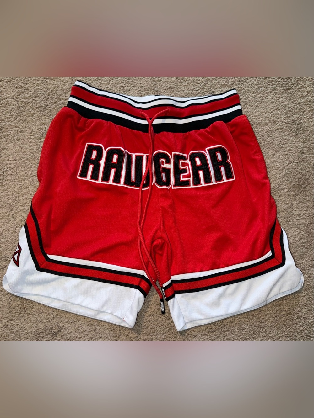 Rawgear Men's Red Athletic Shorts